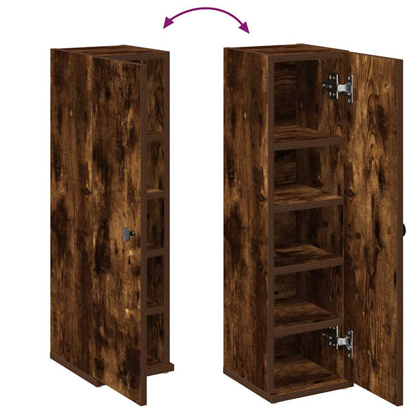 Badezimmerschrank Räuchereiche mit Rollenhalter