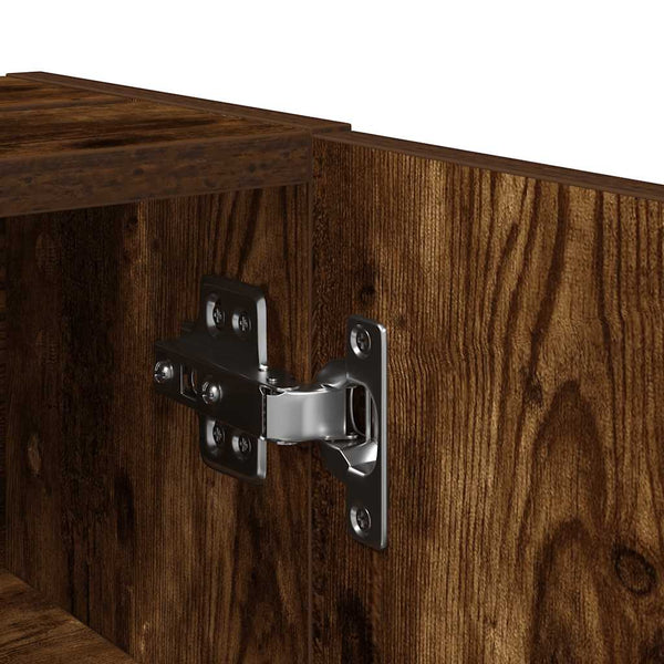 Badezimmerschrank Räuchereiche mit Rollenhalter