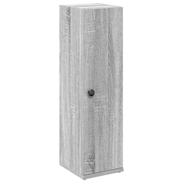 Badezimmerschrank Grau Sonoma mit Rollenhalter