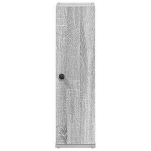 Badezimmerschrank Grau Sonoma mit Rollenhalter