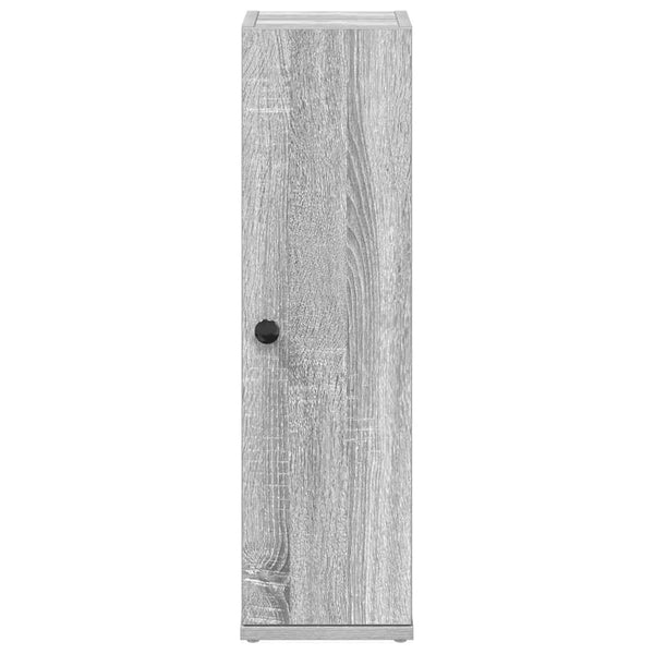Badezimmerschrank Grau Sonoma mit Rollenhalter