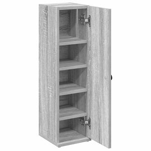 Badezimmerschrank Grau Sonoma mit Rollenhalter