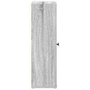 Badezimmerschrank Grau Sonoma mit Rollenhalter