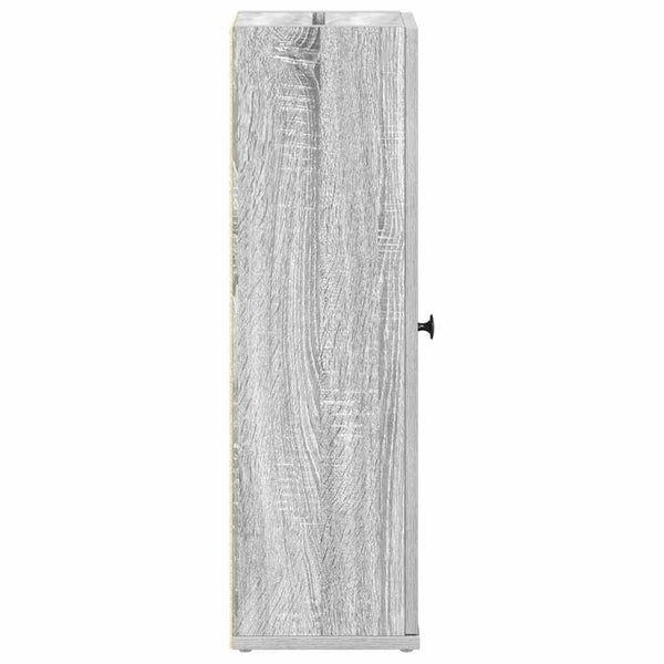 Badezimmerschrank Grau Sonoma mit Rollenhalter