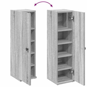 Badezimmerschrank Grau Sonoma mit Rollenhalter