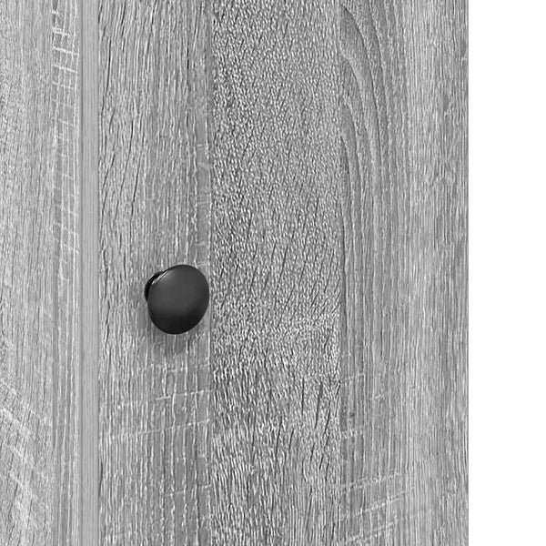 Badezimmerschrank Grau Sonoma mit Rollenhalter