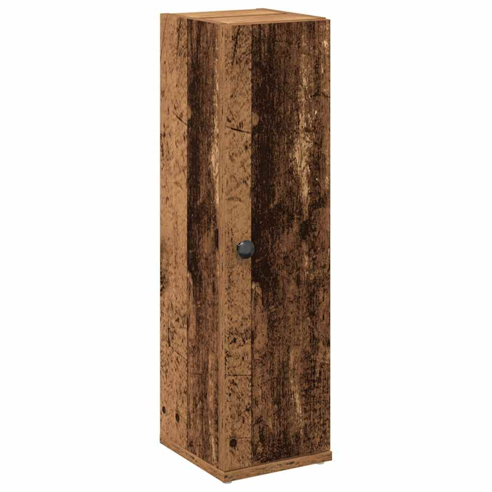 Badschrank mit Rollenhalter Altholz-Optik