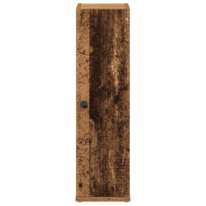 Badschrank mit Rollenhalter Altholz-Optik