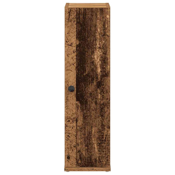 Badschrank mit Rollenhalter Altholz-Optik