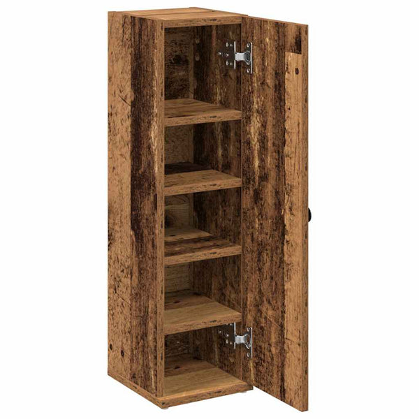 Badschrank mit Rollenhalter Altholz-Optik