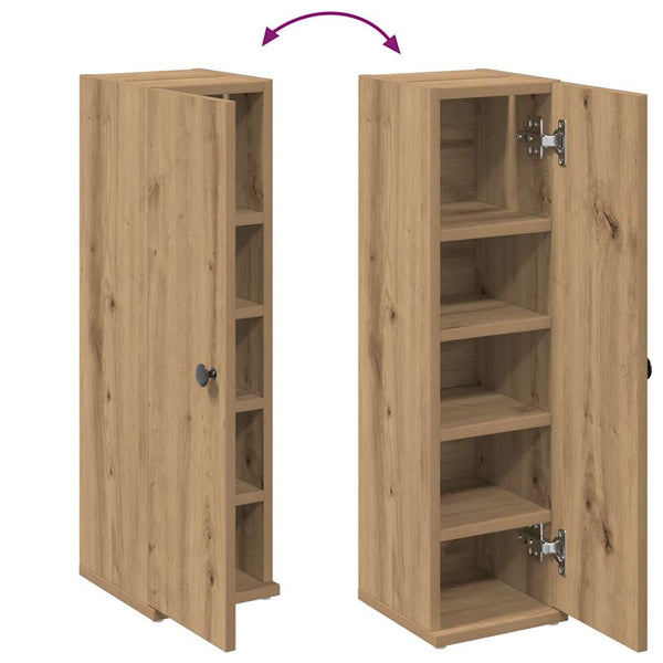 Badezimmerschrank Artisan-Eiche mit Rollenhalter