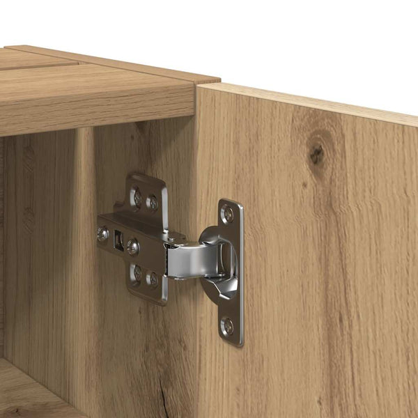 Badezimmerschrank Artisan-Eiche mit Rollenhalter