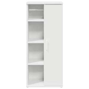 Badezimmerschrank Weiß mit Rollenhalter