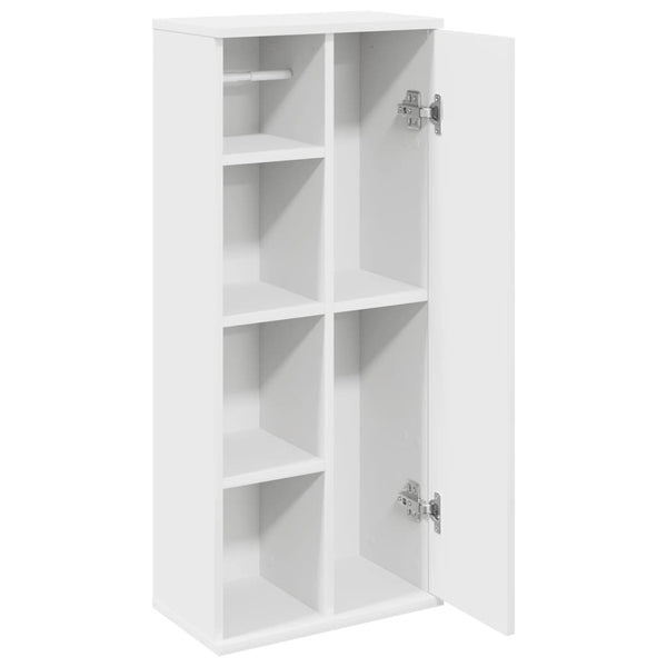 Badezimmerschrank Weiß mit Rollenhalter