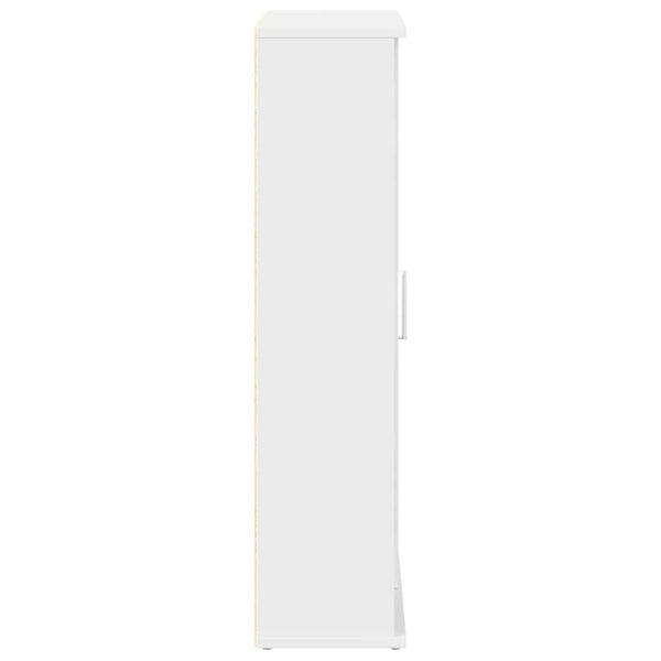 Badezimmerschrank Weiß mit Rollenhalter