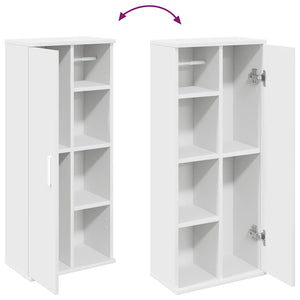 Badezimmerschrank Weiß mit Rollenhalter