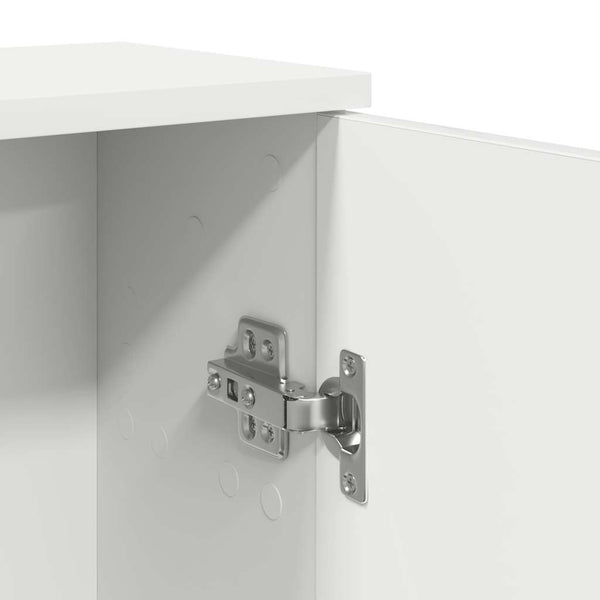 Badezimmerschrank Weiß mit Rollenhalter
