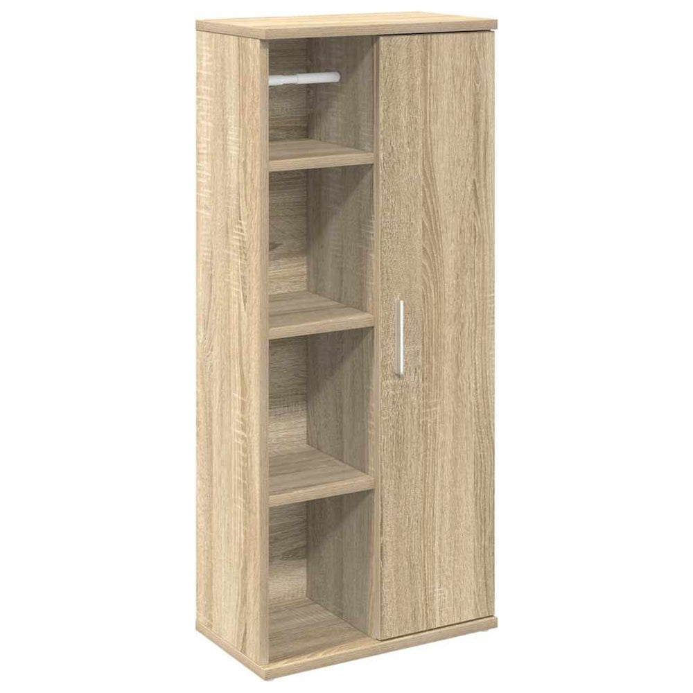 Badezimmerschrank Sonoma Eiche mit Rollenhalter