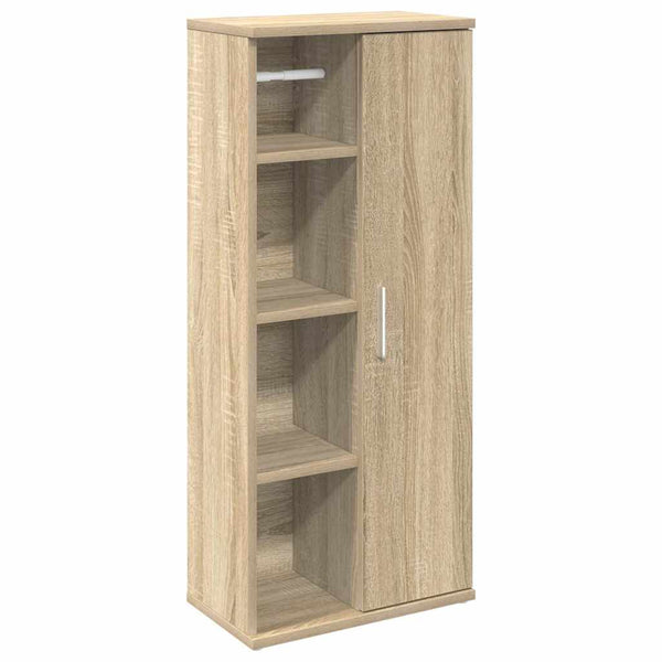 Badezimmerschrank Sonoma Eiche mit Rollenhalter