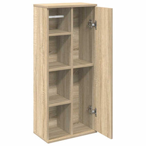 Badezimmerschrank Sonoma Eiche mit Rollenhalter
