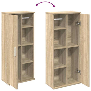 Badezimmerschrank Sonoma Eiche mit Rollenhalter