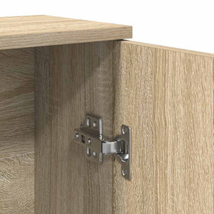 Badezimmerschrank Sonoma Eiche mit Rollenhalter