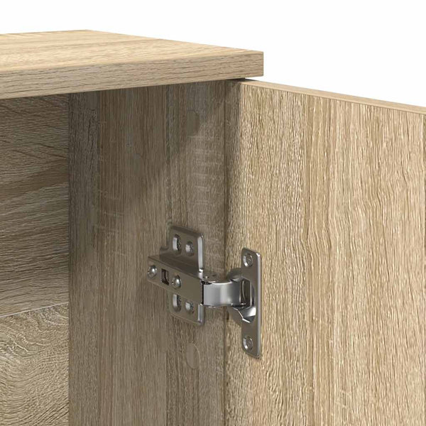 Badezimmerschrank Sonoma Eiche mit Rollenhalter