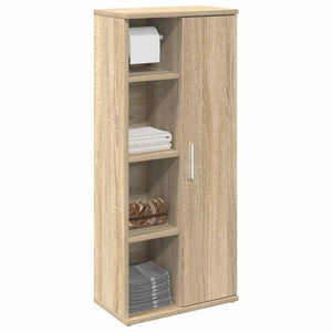 Badezimmerschrank Sonoma Eiche mit Rollenhalter