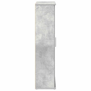 Badschrank Betongrau mit Rollenhalter