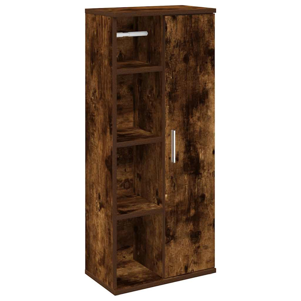 Badezimmerschrank Räuchereiche mit Rollenhalter