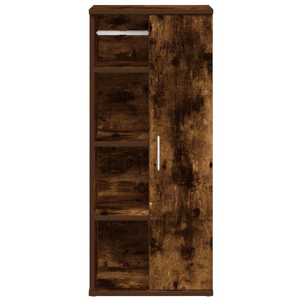 Badezimmerschrank Räuchereiche mit Rollenhalter