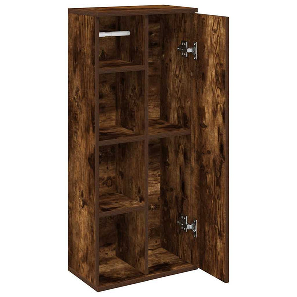 Badezimmerschrank Räuchereiche mit Rollenhalter