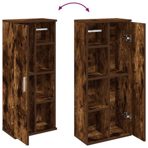 Badezimmerschrank Räuchereiche mit Rollenhalter