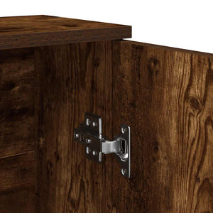 Badezimmerschrank Räuchereiche mit Rollenhalter