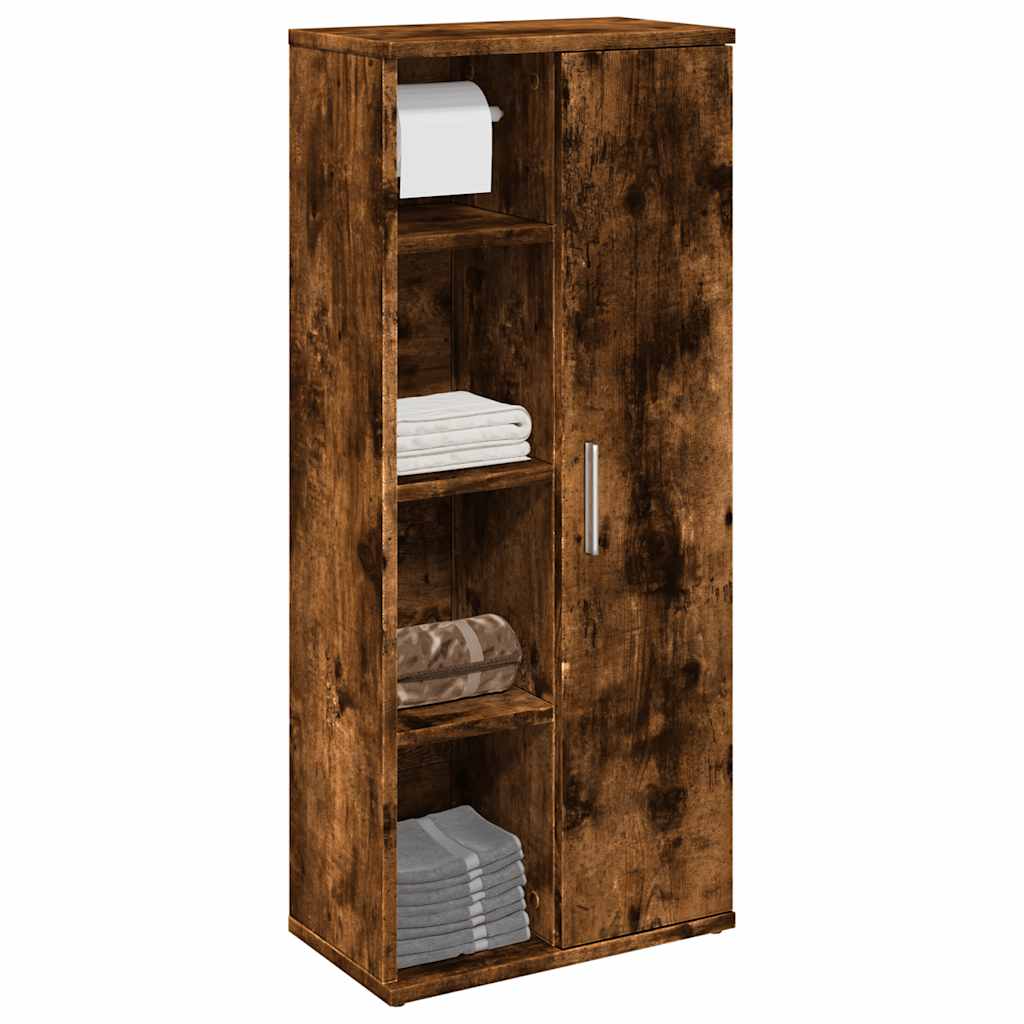 Badezimmerschrank Räuchereiche mit Rollenhalter