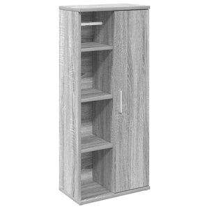 Badezimmerschrank Grau Sonoma mit Rollenhalter