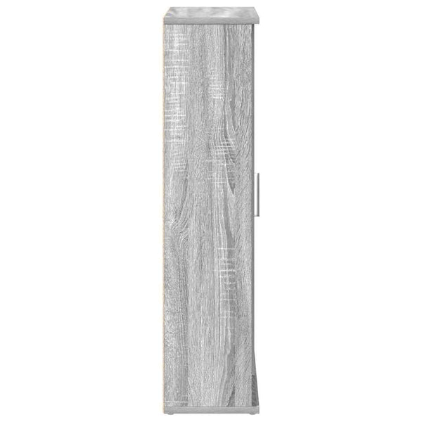 Badezimmerschrank Grau Sonoma mit Rollenhalter