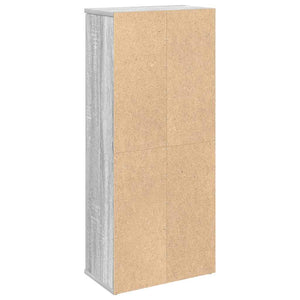 Badezimmerschrank Grau Sonoma mit Rollenhalter