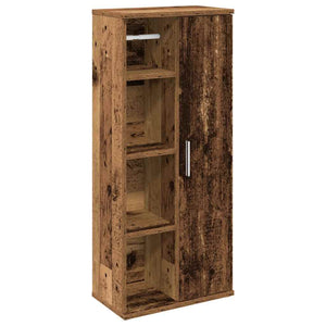 Badezimmerschrank mit Rollenhalter Altholz