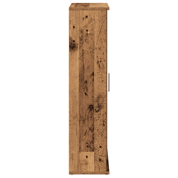 Badezimmerschrank mit Rollenhalter Altholz