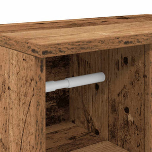 Badezimmerschrank mit Rollenhalter Altholz