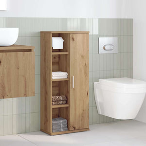 Badezimmerschrank Artisan Eiche mit Rollenhalter