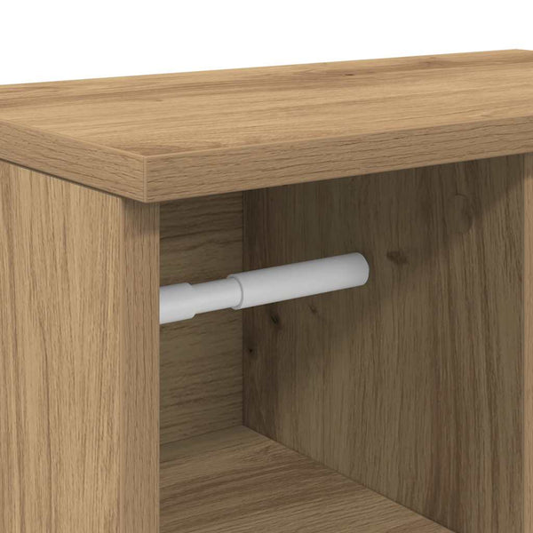 Badezimmerschrank Artisan Eiche mit Rollenhalter