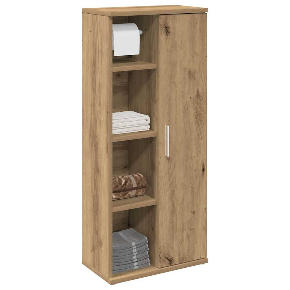 Badezimmerschrank Artisan Eiche mit Rollenhalter