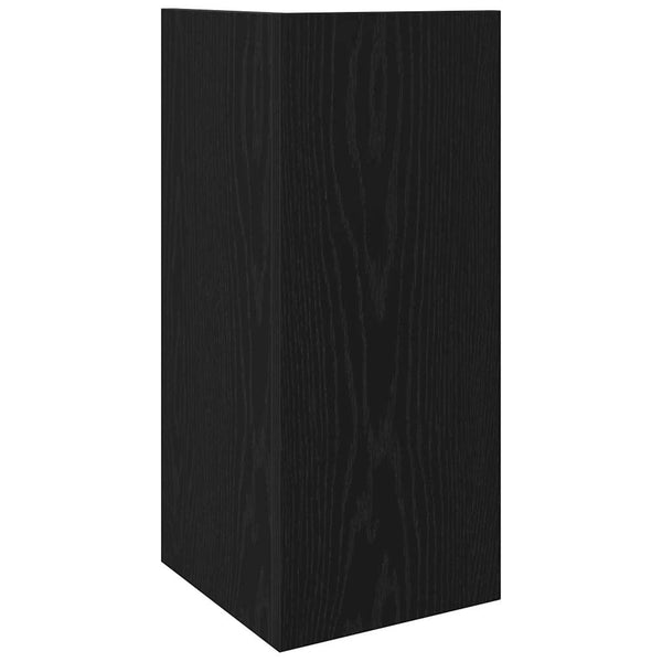 Beistelltische 2er Set Schwarz mit Ablage