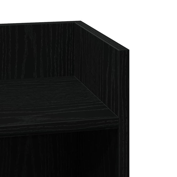 Beistelltische 2er Set Schwarz mit Ablage