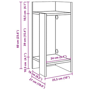 Beistelltische 2er Set Sonoma Eiche