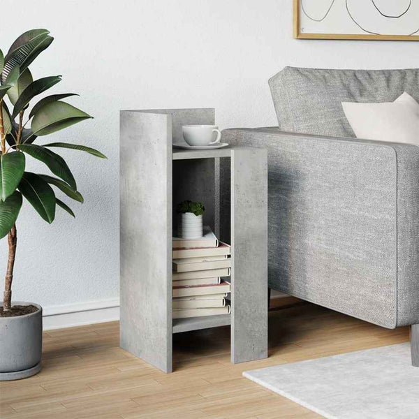 Beistelltisch Betongrau mit Ablage
