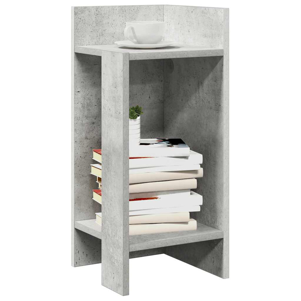 Betongraue Beistelltische 2er-Set