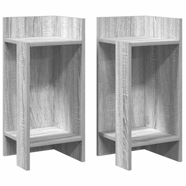 Beistelltische 2er Set Grau Sonoma